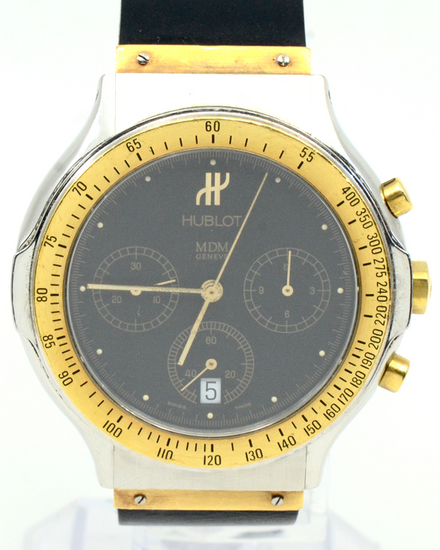 Hublot Classic MDM 37MM Quartz Black Dial Rubber Strap (1621.2)