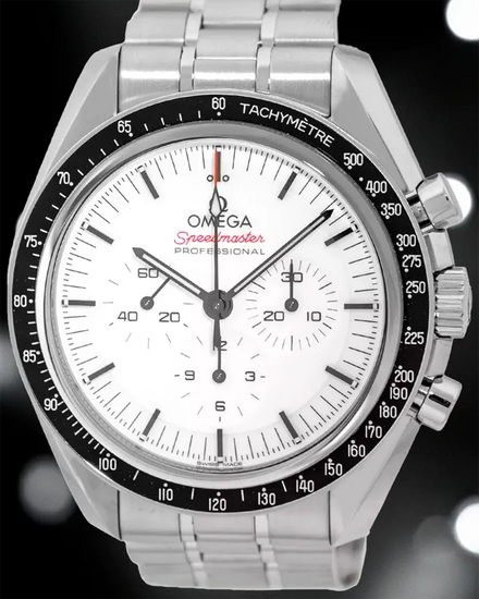 2024 Omega Speedmaster Professional Moonwatch 42MM White Dial Steel Bracelet (310.30.42.50.04.001)