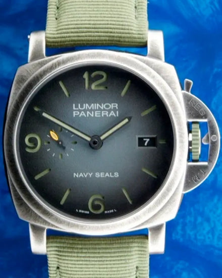 2024 Panerai Luminor Marina Navy SEALs L.E. 44MM Anthracite Dial Textile Strap (PAM01412)