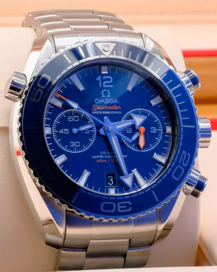 2016 Omega Seamaster Planet Ocean 600M 45.5MM Blue Dial Steel Bracelet (215.30.46.51.03.001)