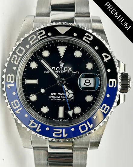 Rolex GMT-Master II "Batman" 40MM Black Dial Oyster Bracelet (126710BLNR)
