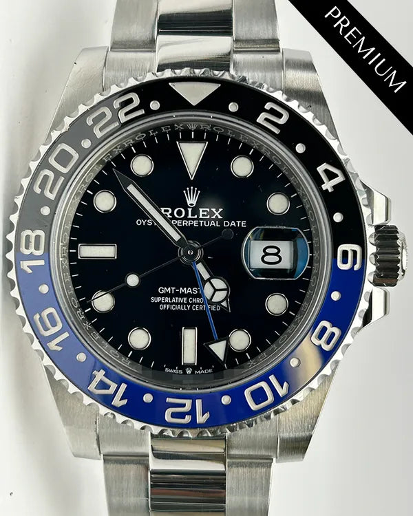 Rolex GMT-Master II "Batman" 40MM Black Dial Oyster Bracelet (126710BLNR)