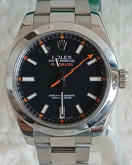 Rolex Milgauss 40MM Black Dial Oyster Bracelet (116400)