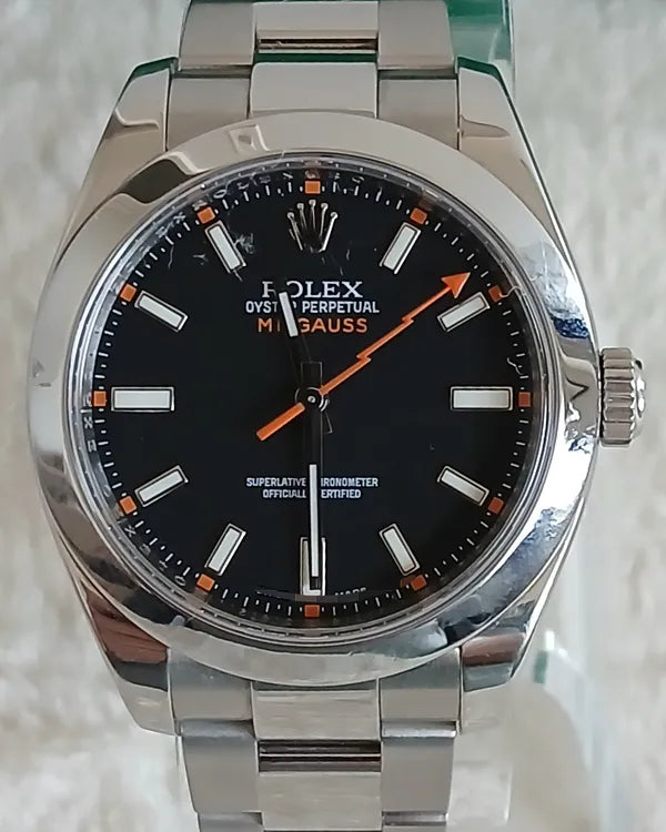 Rolex Milgauss 40MM Black Dial Oyster Bracelet (116400)