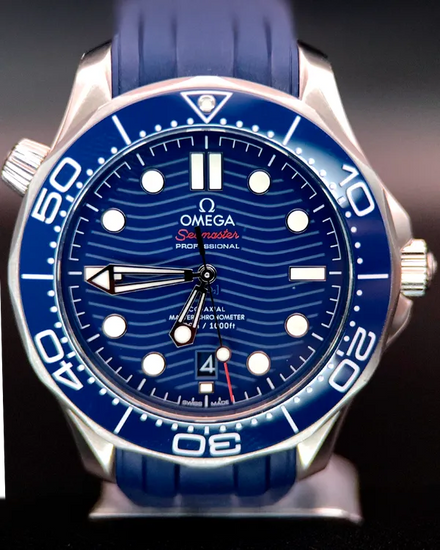Omega Seamaster Diver 300M 42MM Blue Dial Rubber Strap (210.32.42.20.03.001)