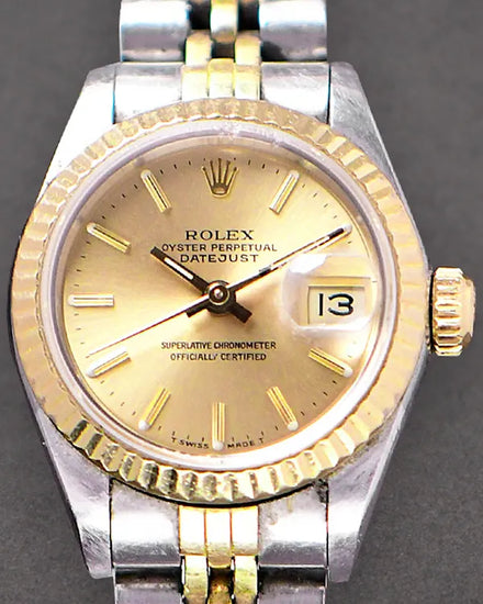 1988 Rolex Lady-Datejust 26MM Champagne Dial Two-Tone Jubilee Bracelet (69173)