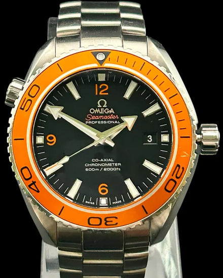 No Reserve - 2013 Omega Seamaster Planet Ocean 600M  45.5MM Black Dial Steel Bracelet (232.30.46.21.01.002)