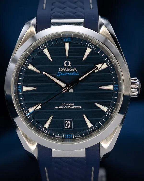2021 Omega Seamaster Aqua Terra 150M 41MM Blue Dial Rubber Strap (220.12.41.21.03.001)