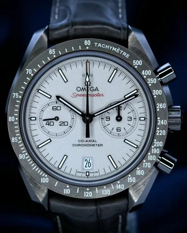 2015 Omega Speedmaster Dark Side of the Moon "Grey Side of the Moon" 44.25MM Grey Dial Leather Strap (311.93.44.51.99.001)