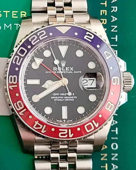 2022 Rolex GMT-Master II "Pepsi" 40MM Black Dial Jubilee Bracelet (126710BLRO)