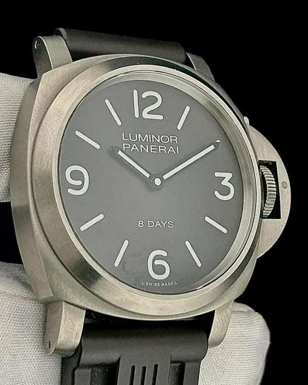 2019 Panerai Luminor Base 8 Days 44MM Brown Dial Rubber Strap (PAM00562)