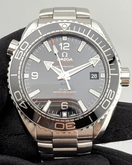 2020 Omega Seamaster Planet Ocean 600M 43.5MM Black Dial Steel Bracelet (215.30.44.21.01.001)