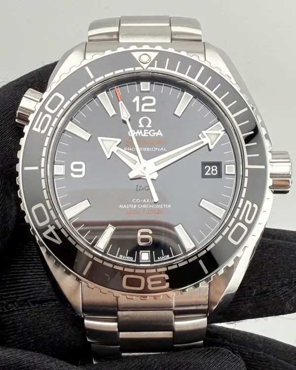 2020 Omega Seamaster Planet Ocean 600M 43.5MM Black Dial Steel Bracelet (215.30.44.21.01.001)