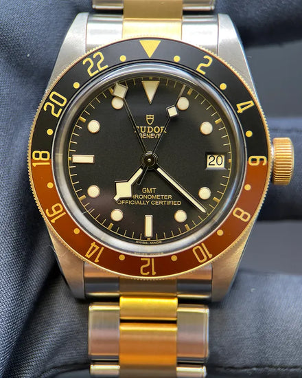 2022 Tudor Black Bay GMT S&G 41MM Black Dial Two-Tone Bracelet (79833MN)