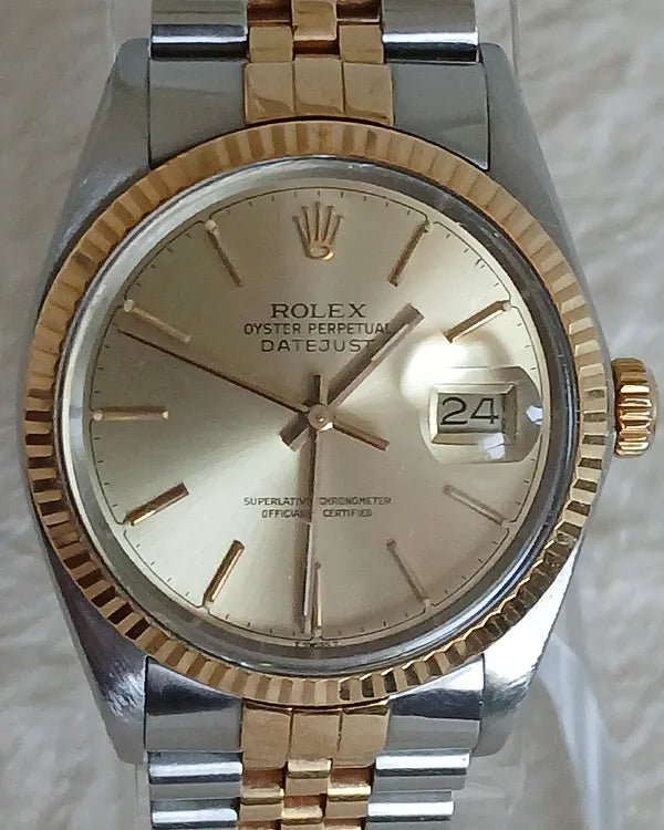 Rolex Datejust 36MM Champagne Dial Two-Tone Jubilee Bracelet (16013)