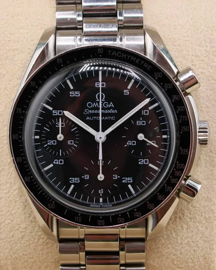 Omega Speedmaster Reduced 39MM Black Dial Steel Bracelet (3510.50.00)