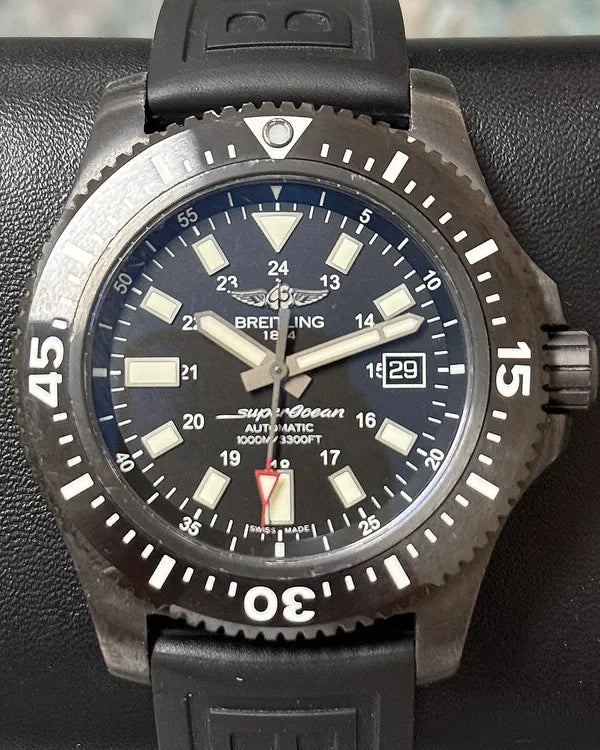 2018 Breitling Superocean 44M Black Dial Rubber Strap (M1739313/BE92)
