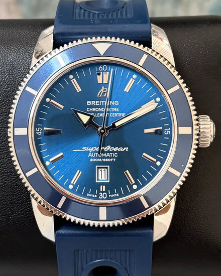 2018 Breitling Superocean Heritage 46MM Blue Dial Rubber Strap (A1732016/C734)