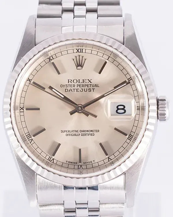 Rolex Datejust 36MM Silver Dial Jubilee Bracelet (16220)