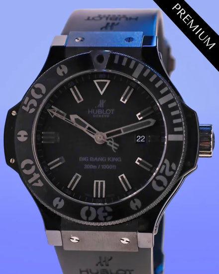 No Reserve - Hublot Big Bang Black Magic 48MM Black Dial Rubber Bracelet (322.CK.1140.RX)
