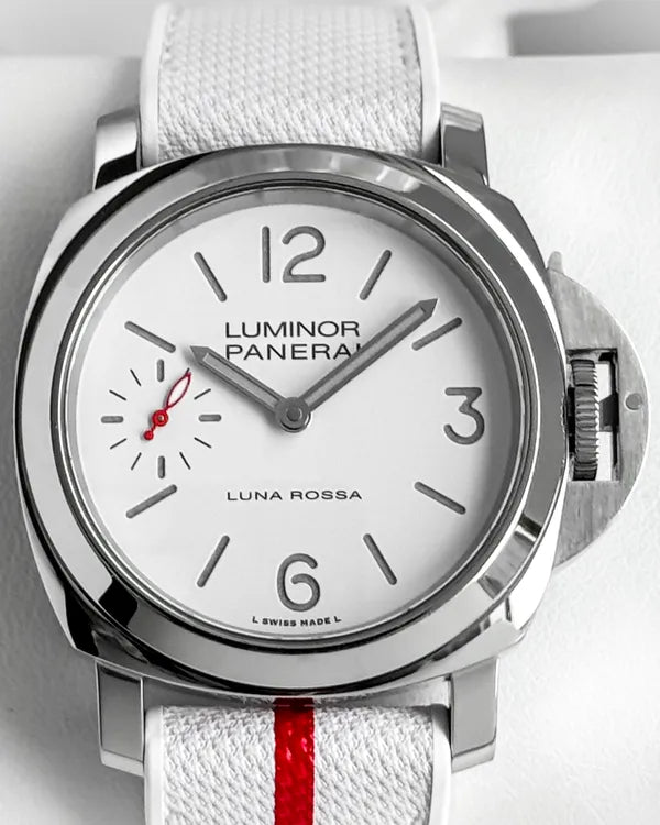 Panerai Luminor Luna Rossa 44MM White Dial Textile Strap (PAM01342)