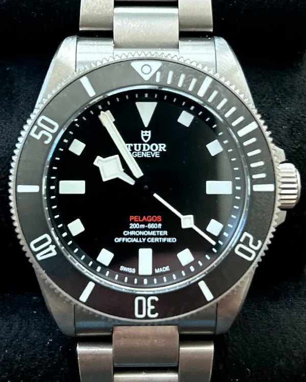 Tudor Pelagos 39MM Black Dial Titanium Bracelet (M25407N-0001)