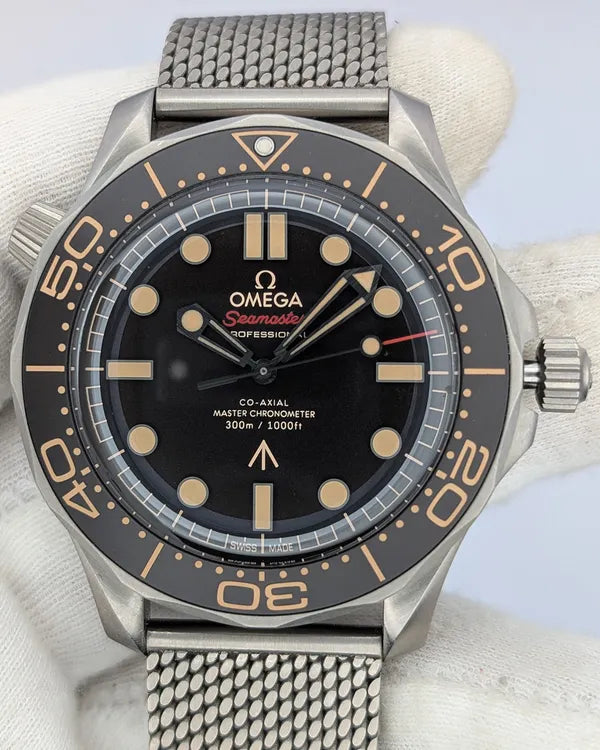 2024 Omega Seamaster Diver 300M "007 Edition" 42MM Brown Dial Titanium Bracelet (210.90.42.20.01.001)