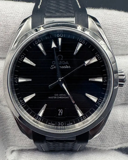 2022 Omega Seamaster Aqua Terra 41MM Black Dial Rubber Strap (220.12.41.21.01.001)