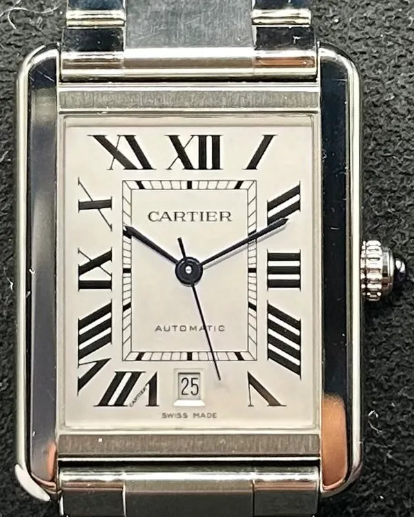 2019 Cartier Tank Solo XL 40MM Silver Dial Steel Bracelet (3800)