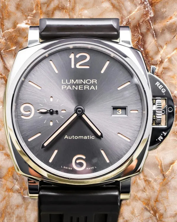 Panerai Luminor Due 45MM Anthracite Dial Rubber Strap (PAM00943)
