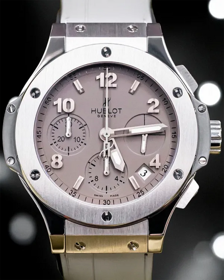 Hublot Big Bang 41MM Earl Grey Dial Leather Strap (342.ST.5010.LR)