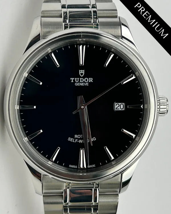 No Reserve - 2021 Tudor Style 41MM Black Dial Steel Bracelet (12700)