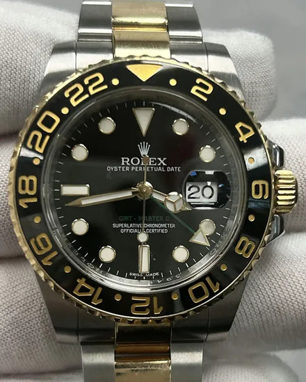 Rolex GMT-Master II 40MM Black Dial Two-Tone Oyster Bracelet (116713LN)