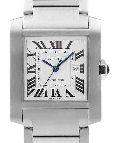 Cartier Tank Française 36MM Silver Dial Steel Bracelet (WSTA0067)