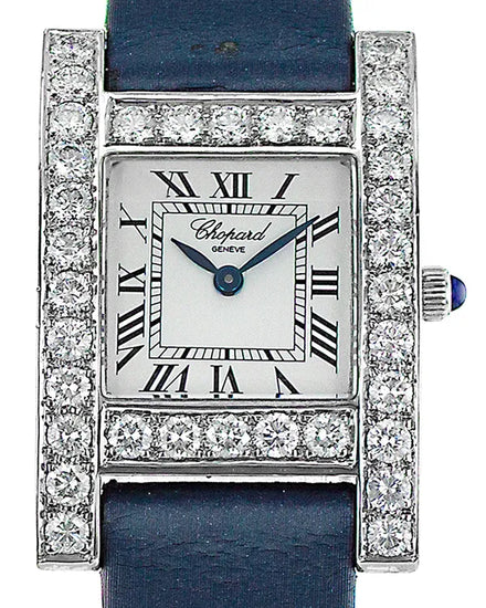 Chopard Your Hour 24MM Quartz White Dial Leather Strap (12/7405)