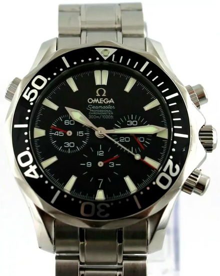 2009 Omega Seamaster Diver 300M 41.5MM Black Dial Steel Bracelet (2594.52.00)