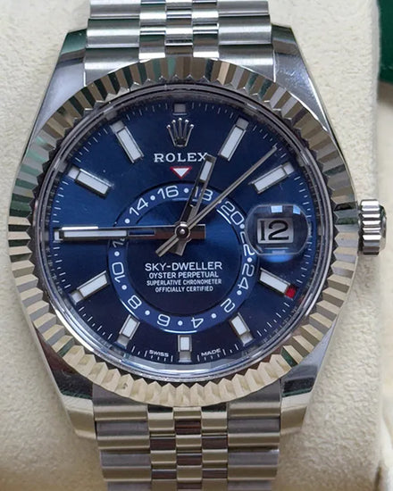 2022 Rolex Sky-Dweller 42MM Blue Dial Jubilee Bracelet (326934)