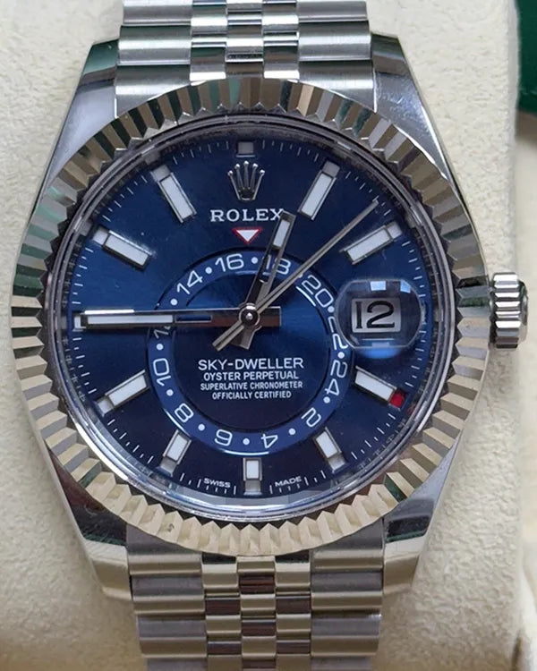 2022 Rolex Sky-Dweller 42MM Blue Dial Jubilee Bracelet (326934)