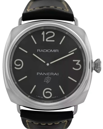 Panerai Radiomir Base Logo 45MM Black Dial Leather Strap (PAM00753)