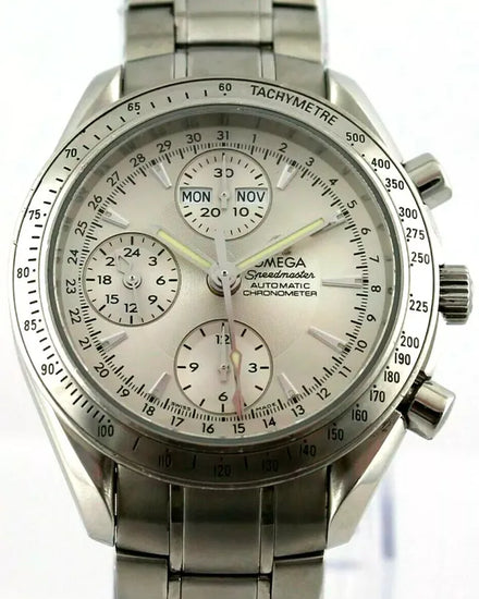 Omega Speedmaster Day-Date 40MM Silver Dial Steel Bracelet (3221.30.00)