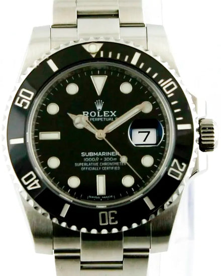 2017 Rolex Submariner Date 40MM Black Dial Oyster Bracelet (116610LN)
