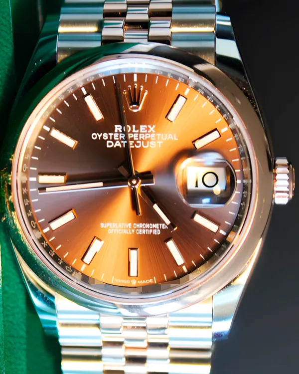 2025 Rolex Datejust 36MM Brown Dial Two-Tone Jubilee Bracelet (126201)