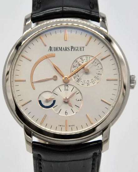 Audemars Piguet Jules Audemars 41MM Silver Dial Leather Strap (26380BC.OO.D002CR.01)