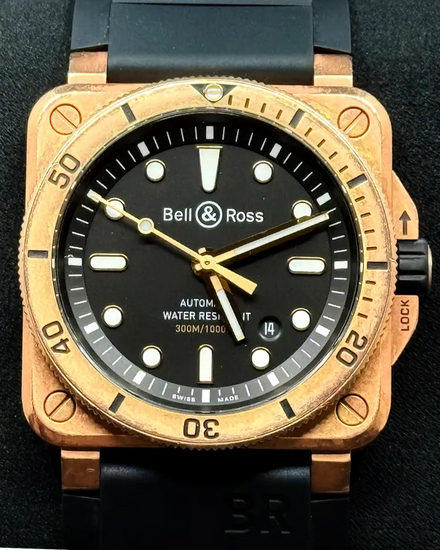 2020 Bell & Ross BR 03-92 Diver L.E. 42MM Black Dial Rubber Strap (BR0392-D-BL-BR/SCA)