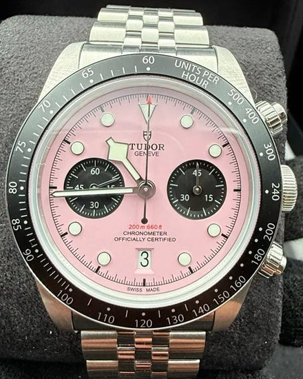 2024 Tudor Black Bay Chronograph "Flamingo" 41MM Pink Dial Steel Bracelet (79360N)
