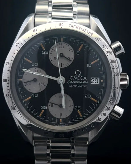 Omega Speedmaster Date 39MM Black Dial Steel Bracelet (3511.50.00)