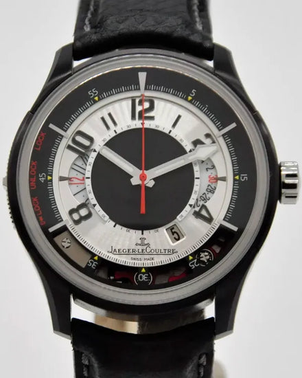 Jaeger-LeCoultre AMVOX 2 Chronograph L.E. 44MM Black Dial Leather Strap (192.T.25)