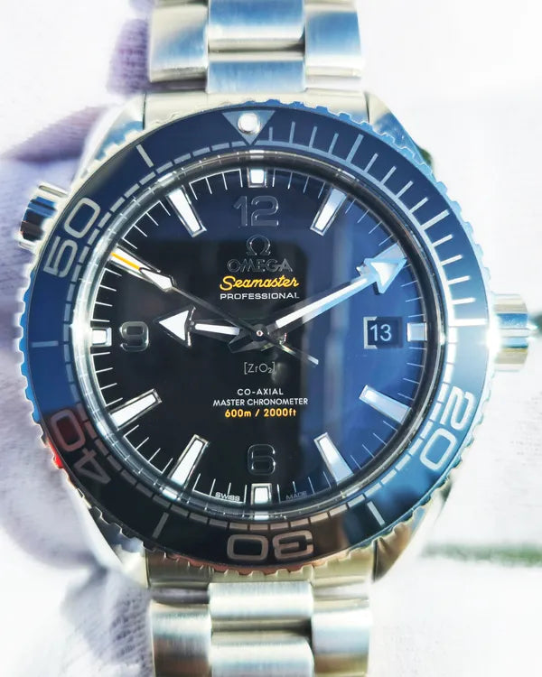 2007 Omega Seamaster Planet Ocean 600M 43.5MM Black Dial Steel Bracelet (215.30.44.21.01.001)