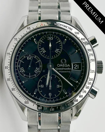 Omega Speedmaster Date 39MM Black Dial Steel Bracelet (3513.50.00)