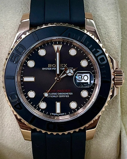2020 Rolex Yacht-Master 40MM Black Dial Rubber Strap (126655)